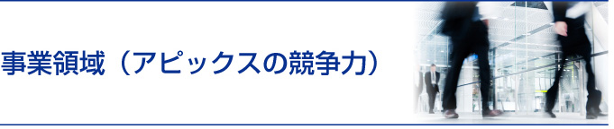 事業領域（アピックスの競争力）