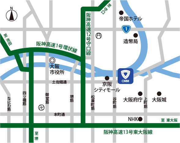 お車でのご案内地図