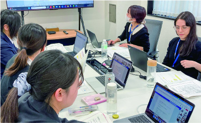 インターシップの様子写真